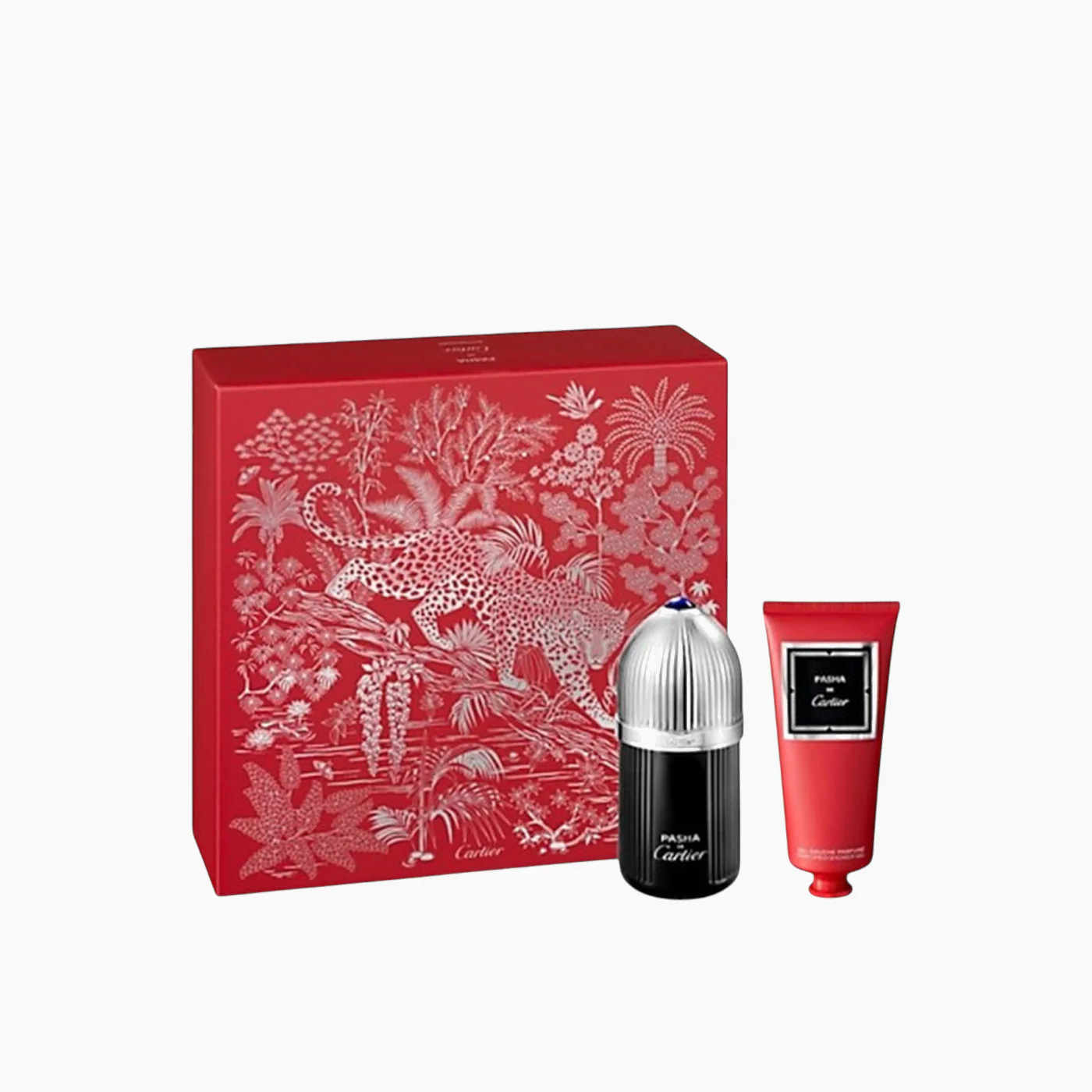 Cartier Pasha De Cartier Edition Noire EDT 100Ml + Shower Gel 100Ml Gift Set For Men