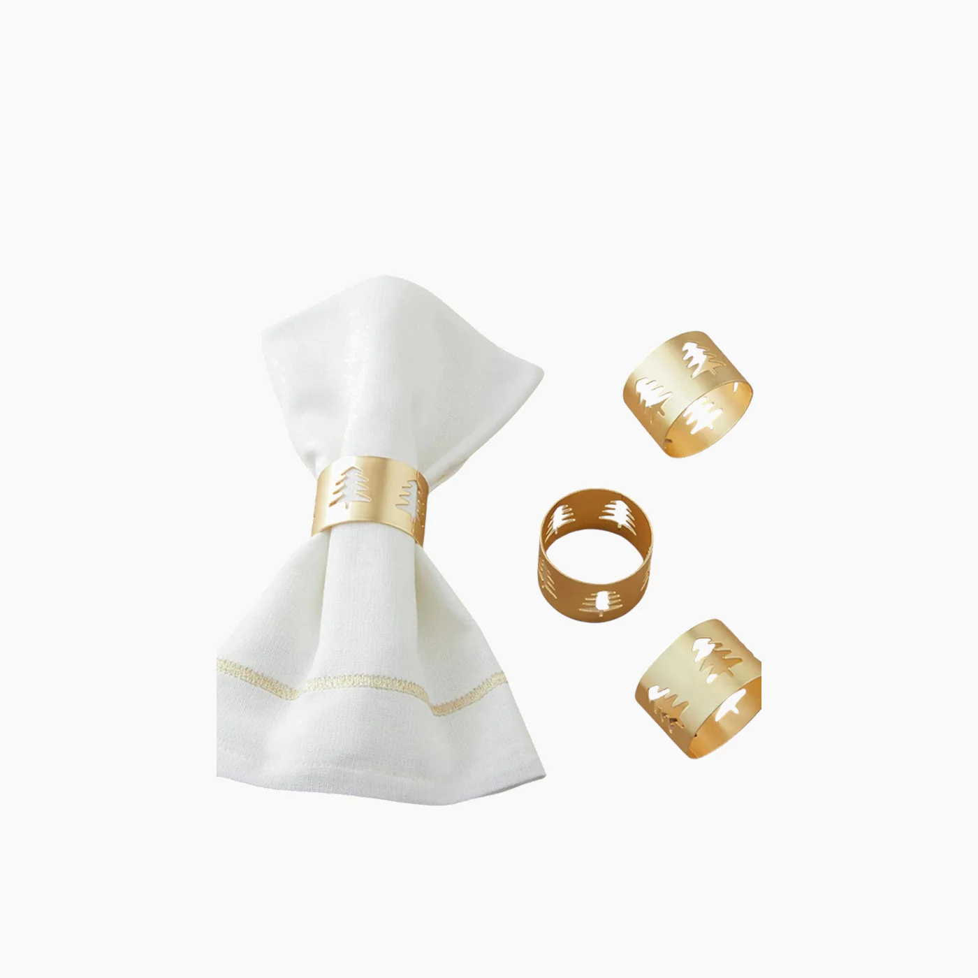 EH Living Casamere Metal Napkin Rings - Image 2
