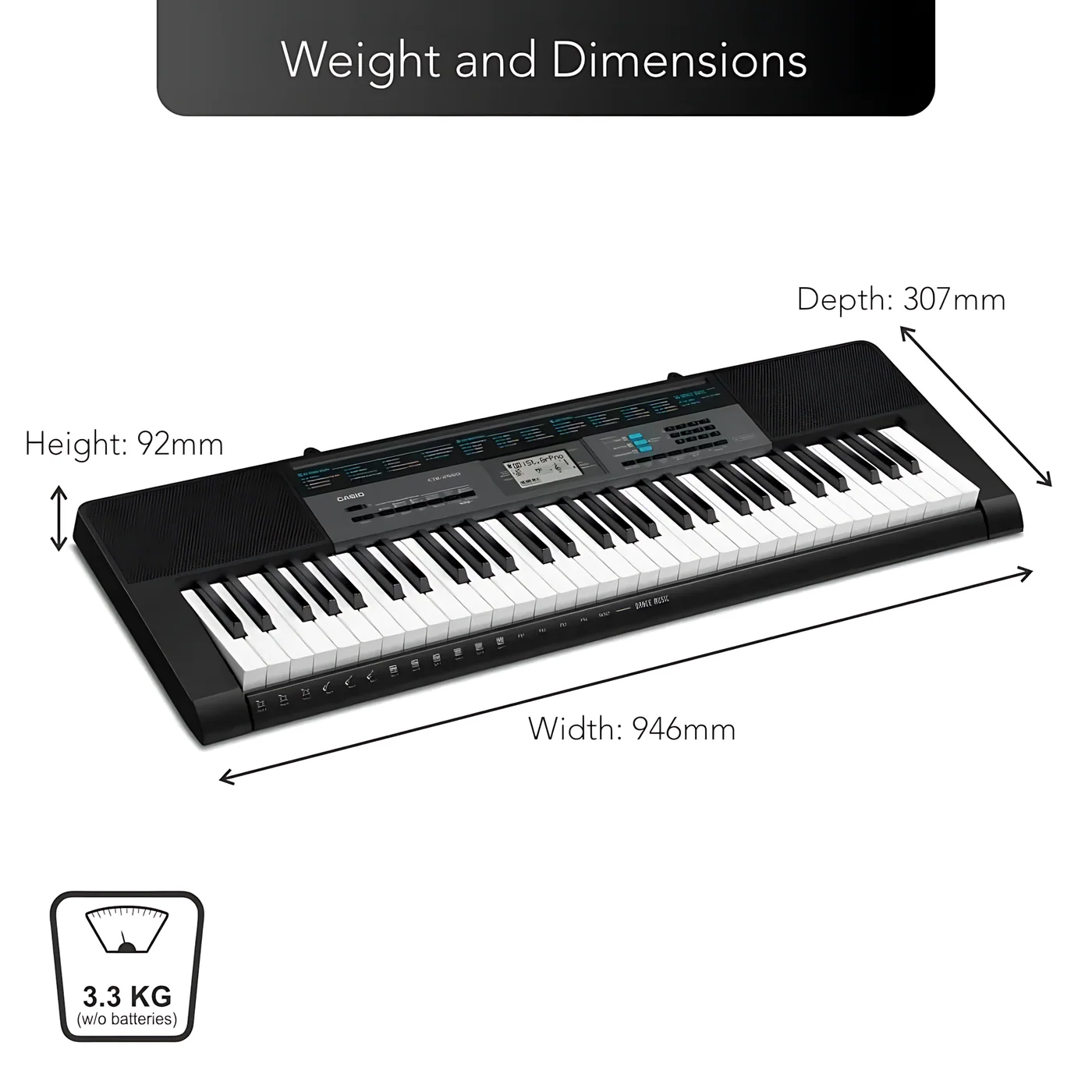 Casio CTK-2550 Portable Keyboard - Image 2