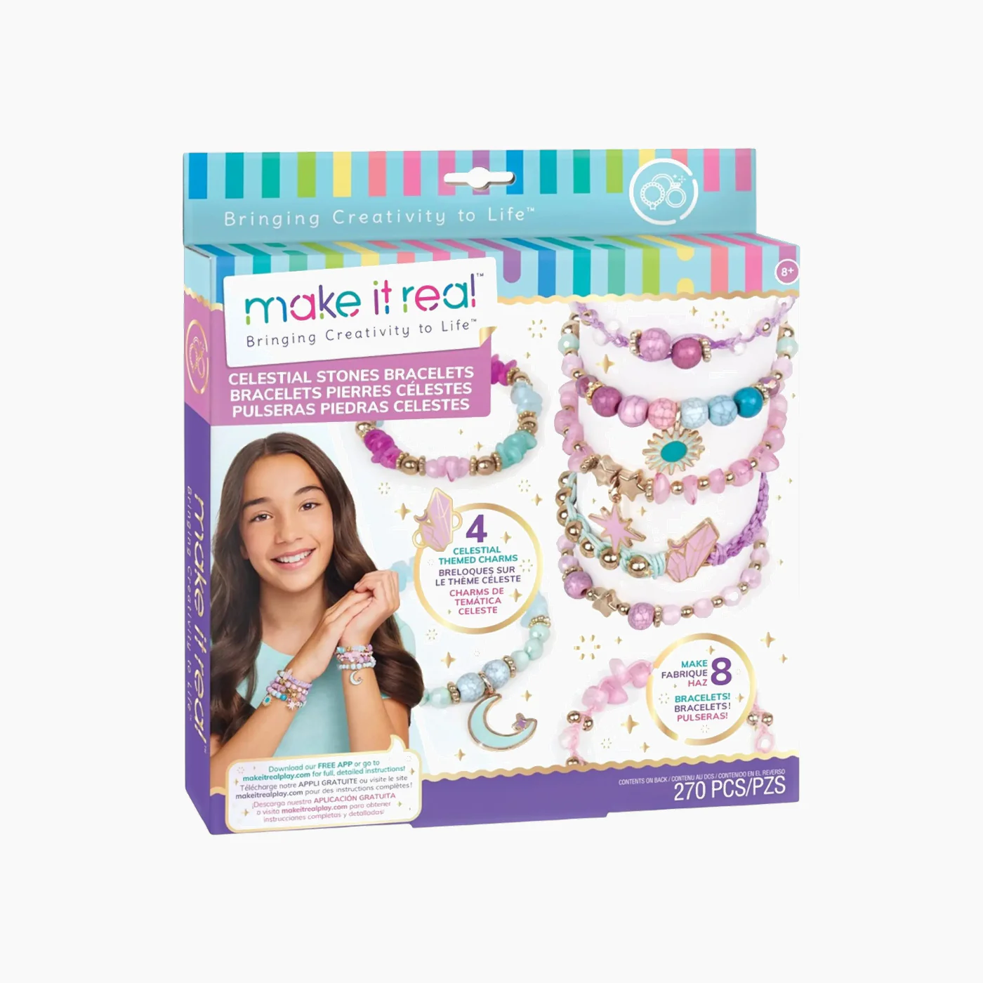 MAKE IT REAL Celestial Stones DIY Bracelets-270 Pcs - Image 3