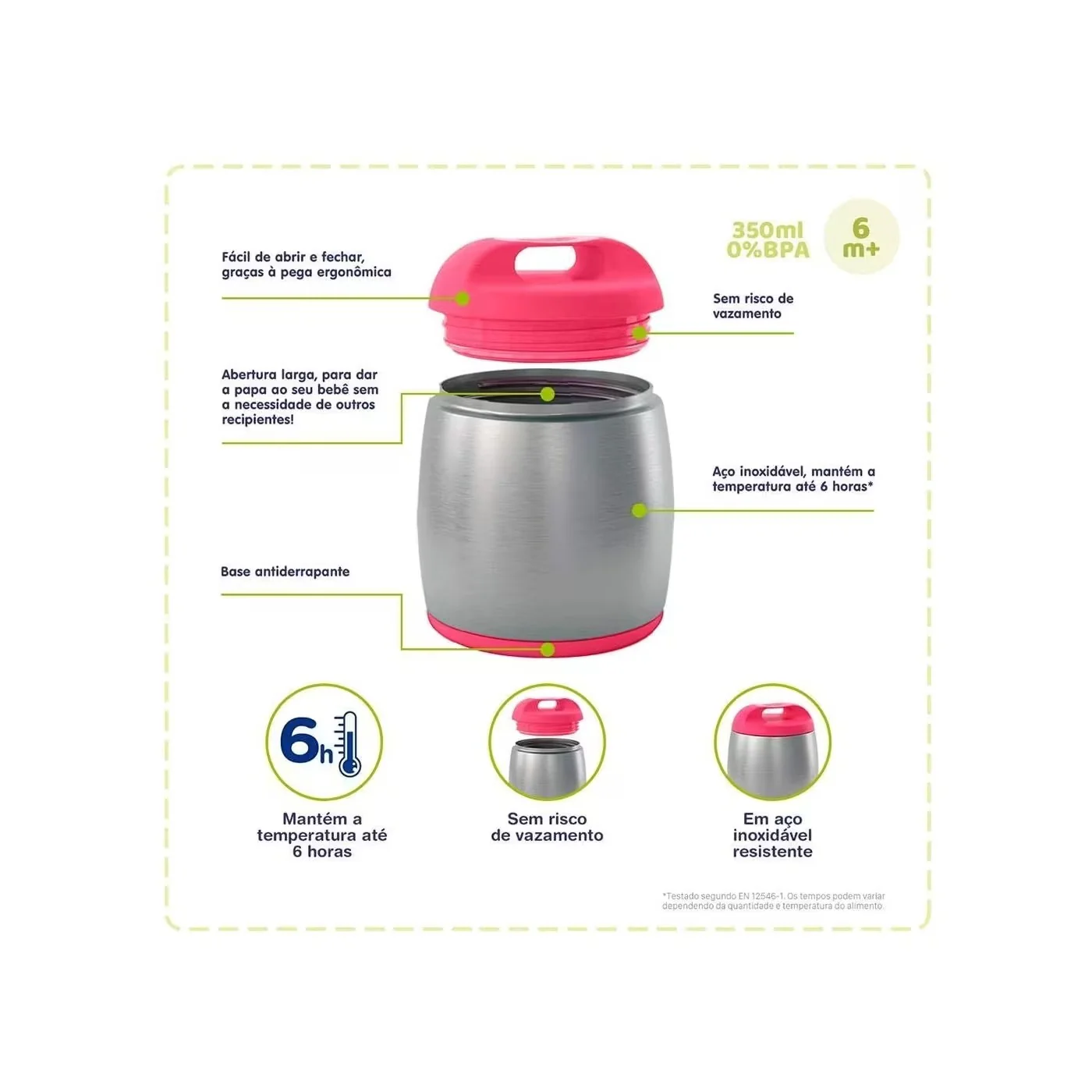 Chicco Baby Food Container Thermos Girl - Image 3