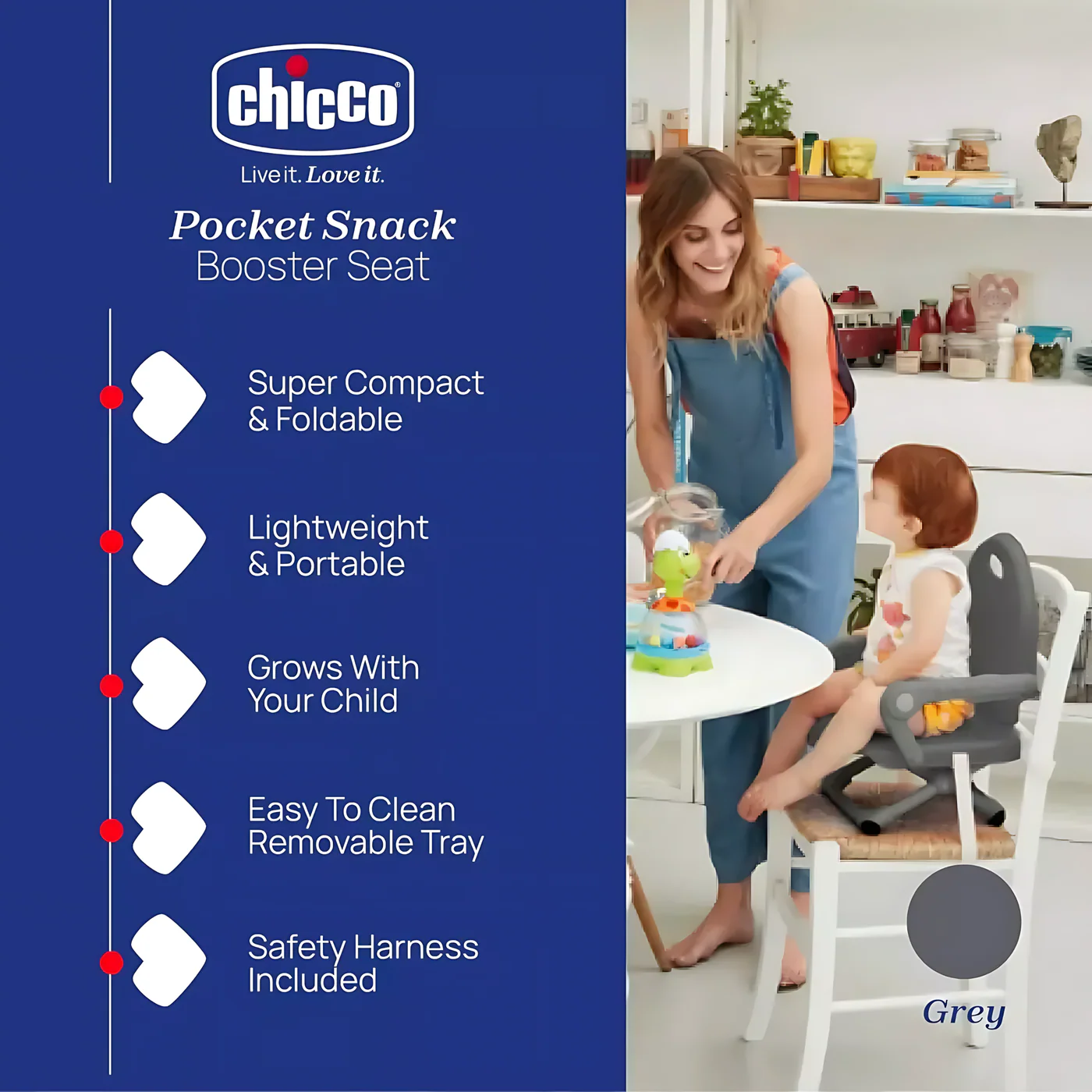 Chicco Booster Seat Pocket Snack - Image 4
