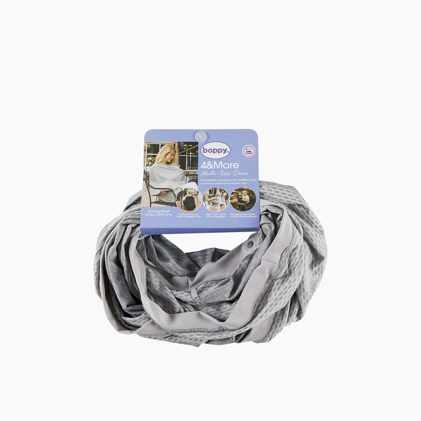 Chicco Boppy 4&More Multi-Use- Cover Pearl - Image 2