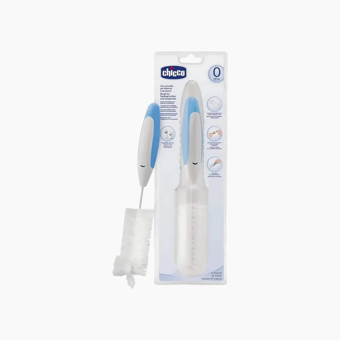 Chicco Bottle Brush Set 3In1 - Image 2