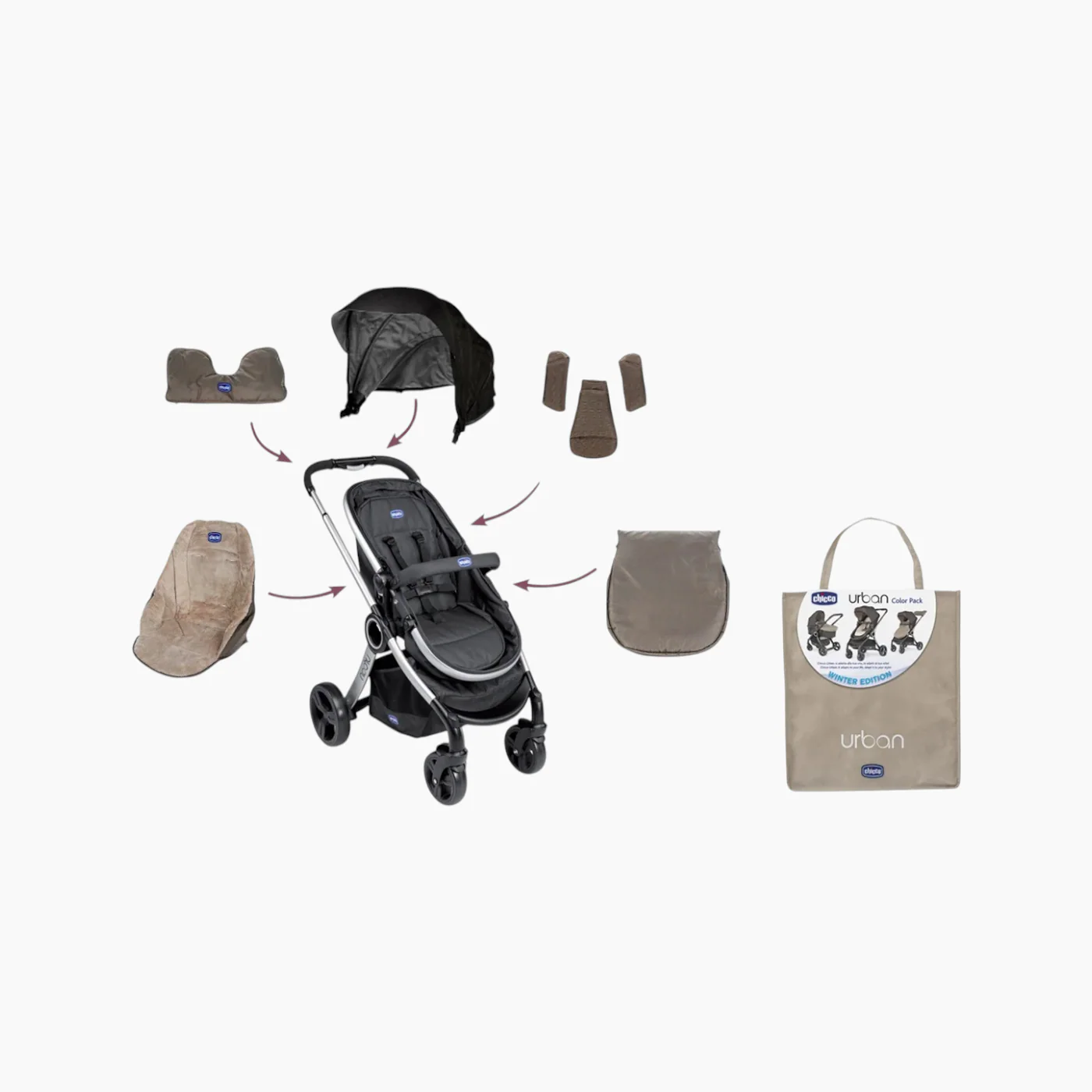 Chicco Color Pack For Urban Stroller Special Edition Eco Fur Winter - Image 3