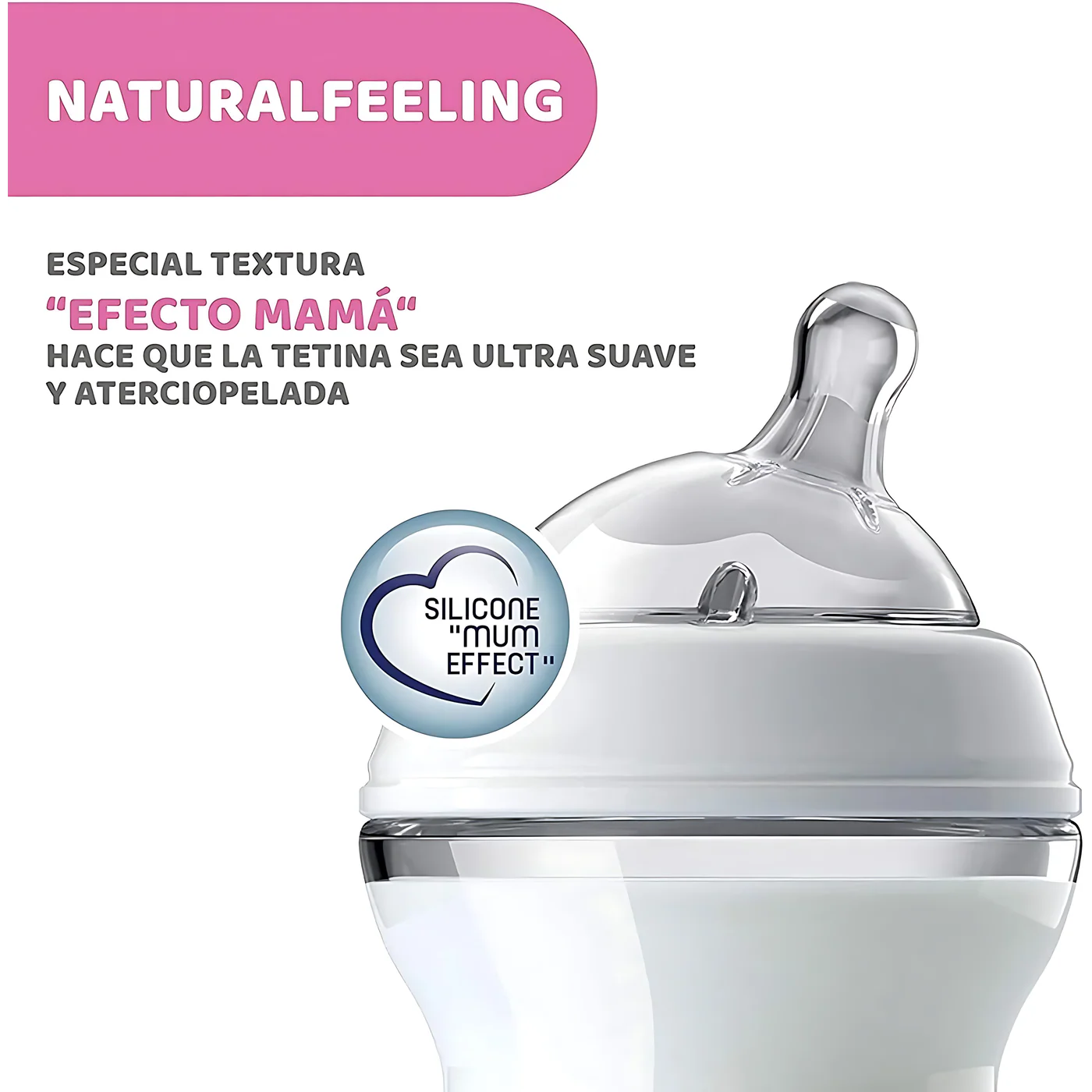 Chicco Fbottle Nat Feeling 0M+ 150Ml Reg F Cl3 - Image 3