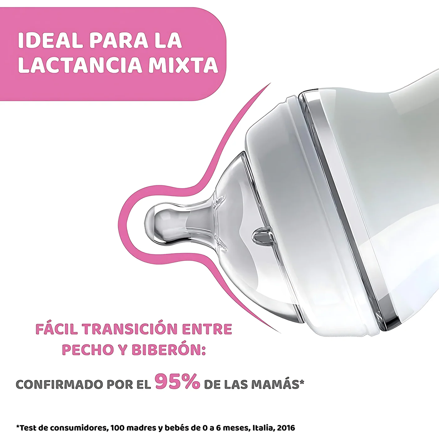 Chicco Fbottle Nat Feeling 0M+ 150Ml Reg F Cl3 - Image 4
