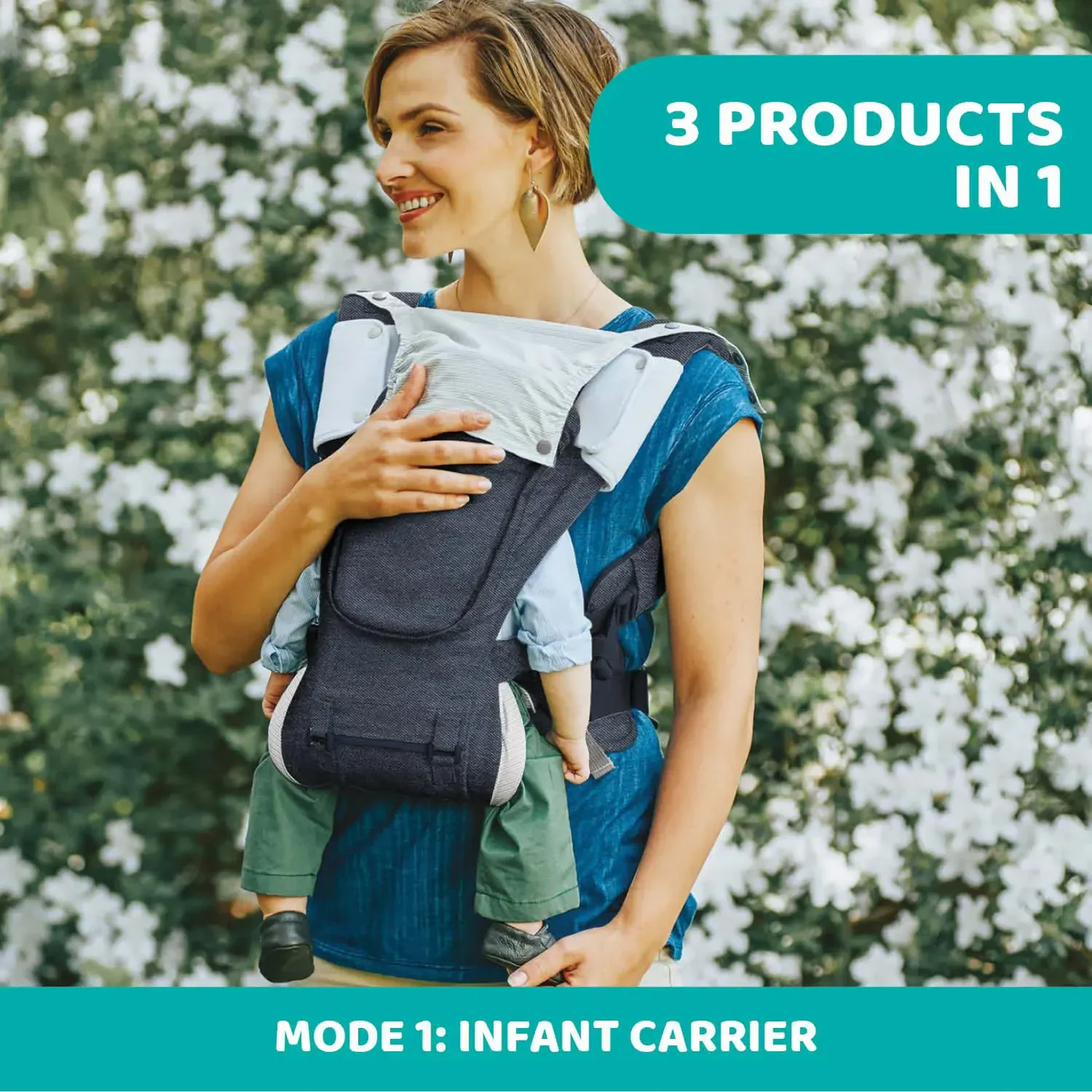 Chicco Hip Seat Baby Carrier Denim - Image 5