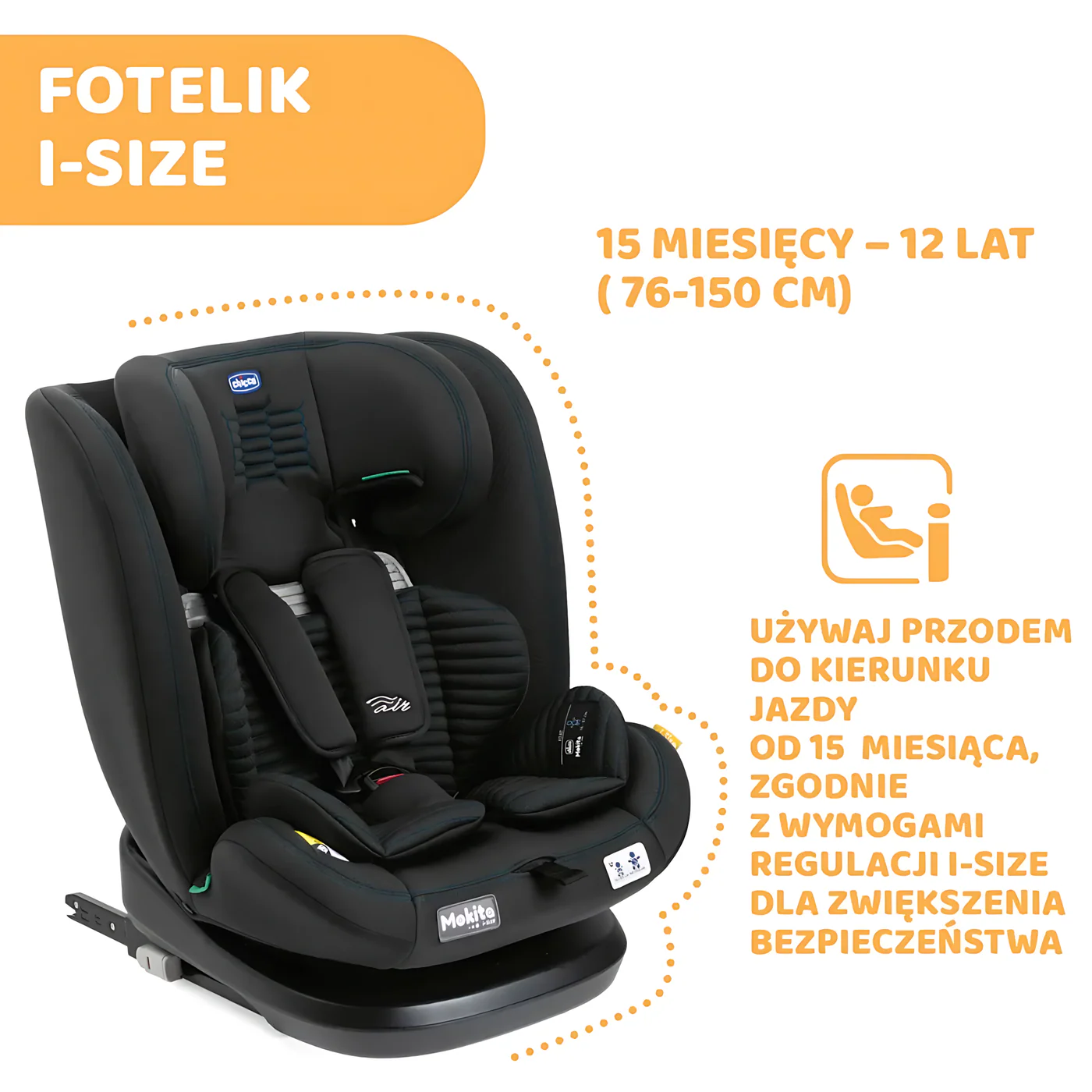 Chicco Mokita I-Size B.Car Seat Graphite - Image 3