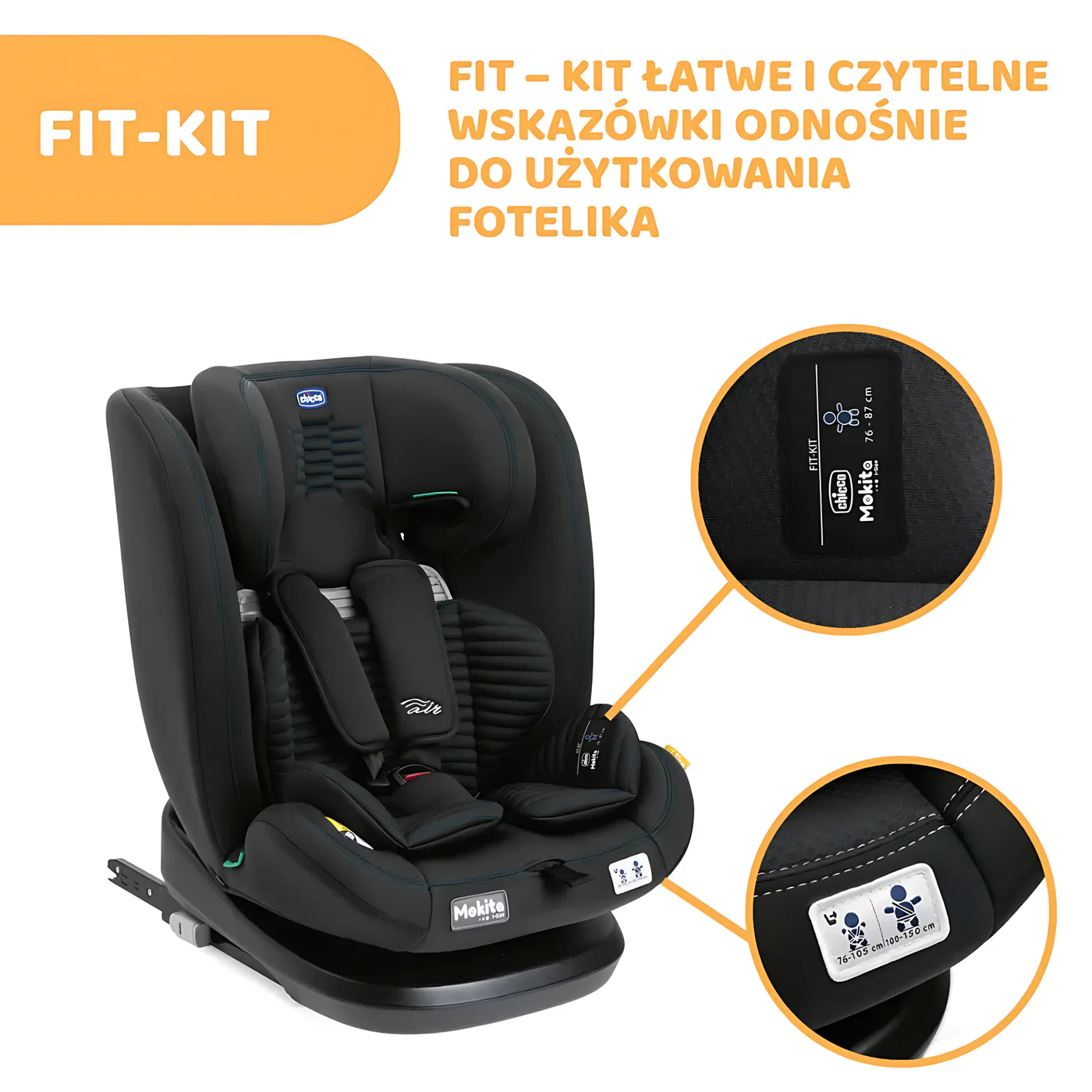 Chicco Mokita I-Size B.Car Seat Graphite - Image 4