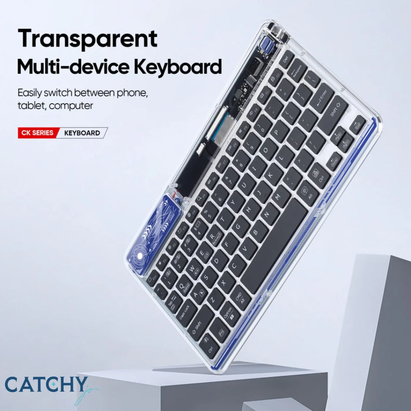 CK Series Universal Bluetooth Keyboard with 7-Color Backlight - Image 4