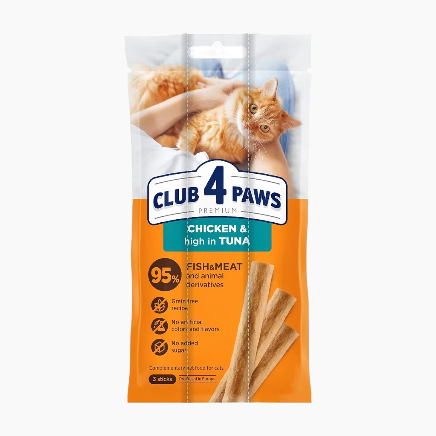 Club4Paws Cl Stick For Adult Cat 15gm 20 Set - Image 2