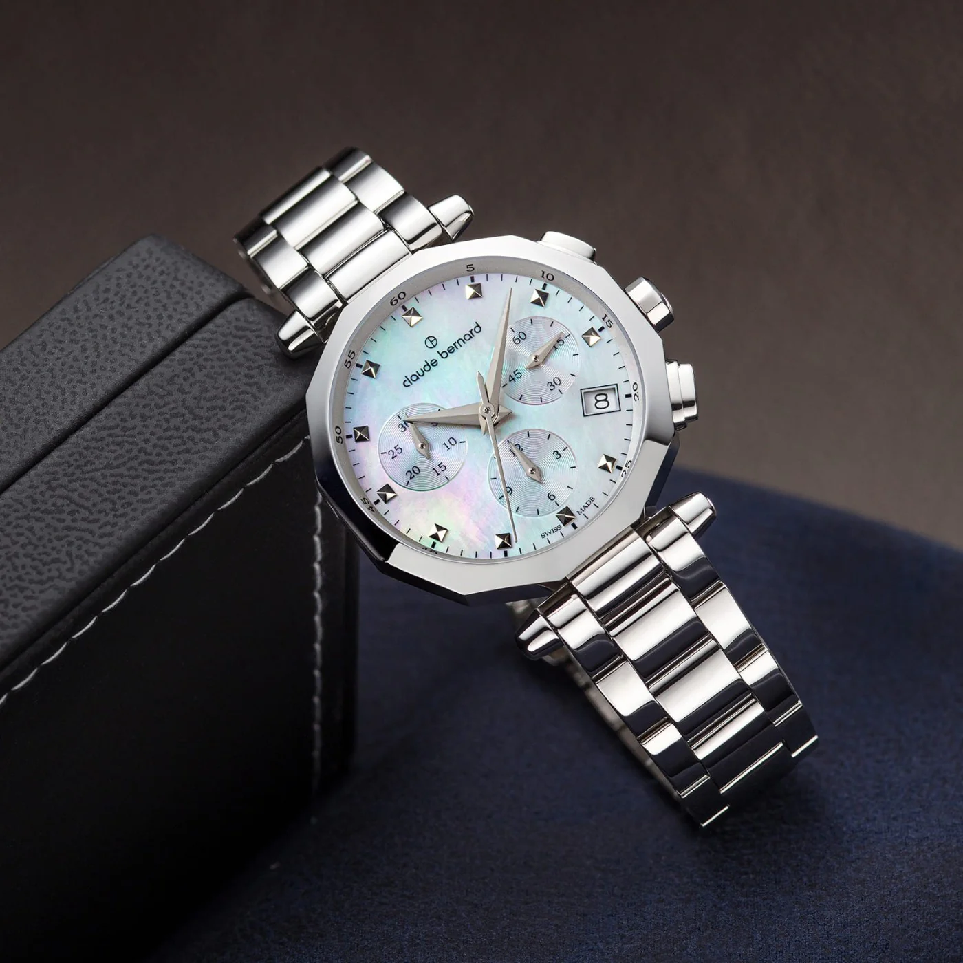 Claude Bernard Dress Code Chronograph Women's Watch - Image 4