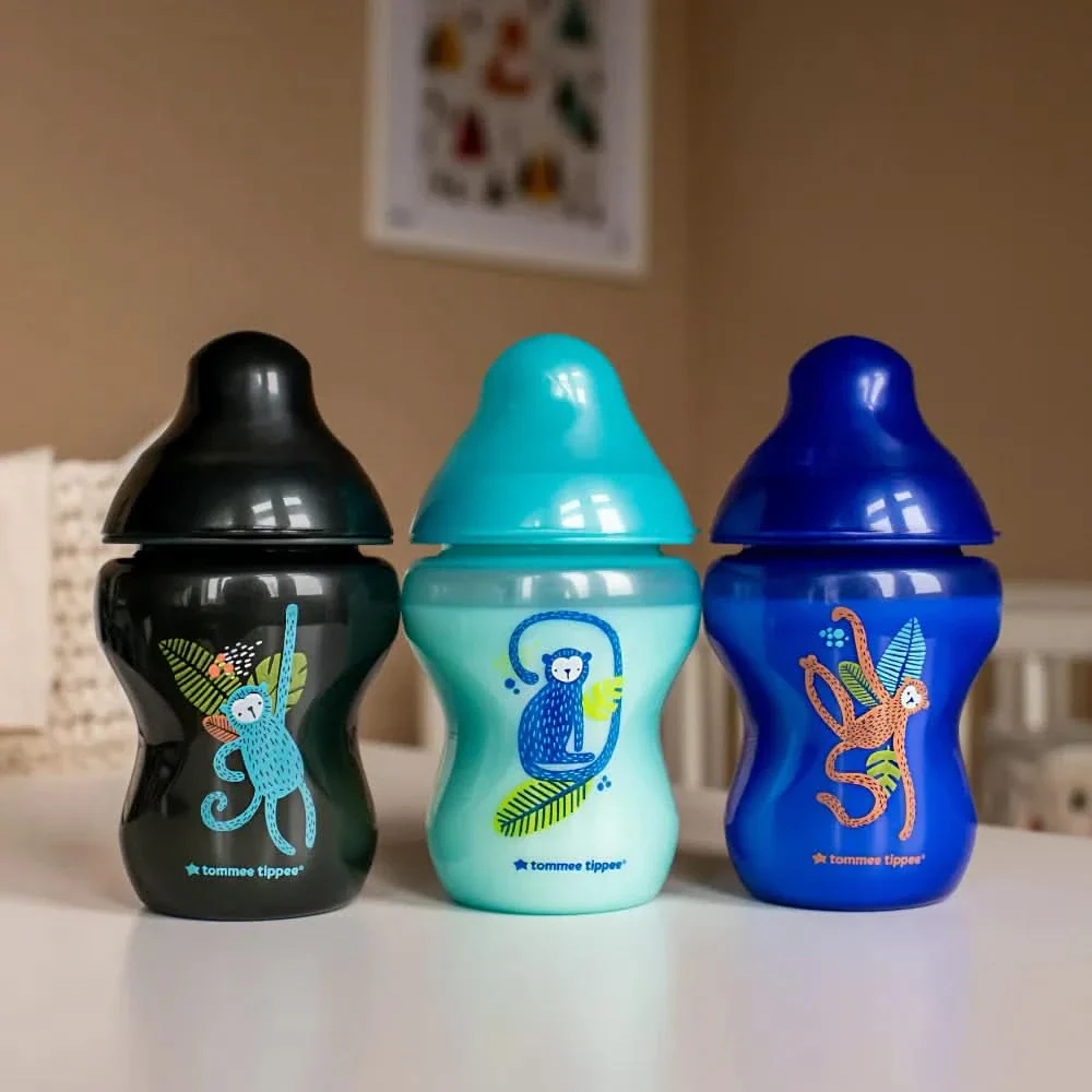 Tommee Tippee Closer To Nature 3 Midnight Jungle Baby Bottles - Image 7