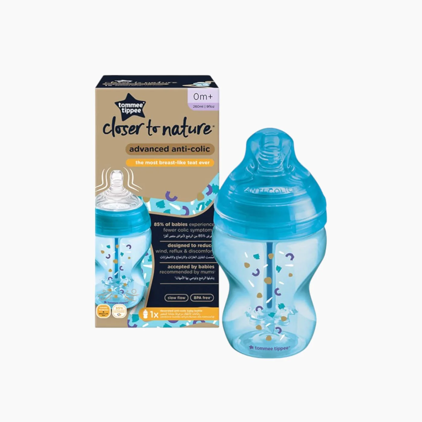 Tommee Tippee Closer To Nature Advanced Anti-Colic Baby Bottle - Image 2
