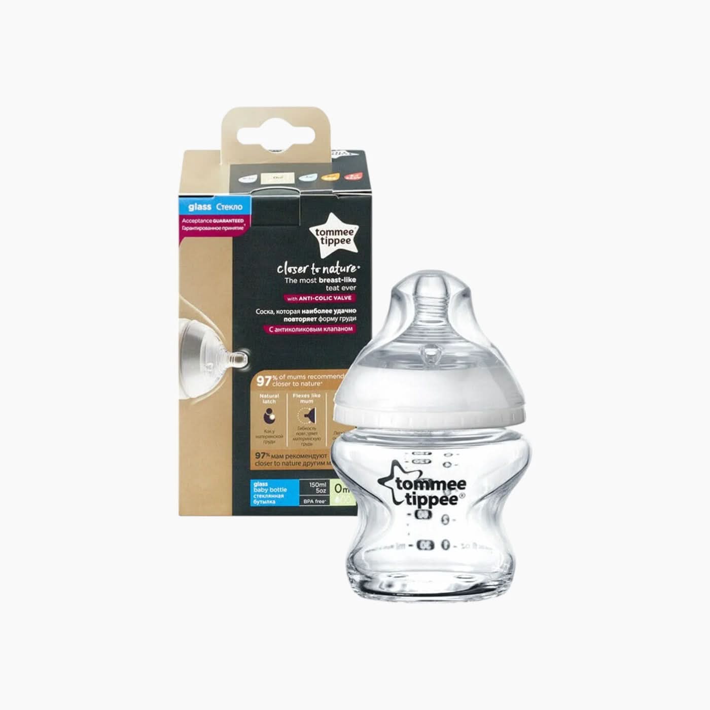 Tommee Tippee Closer to Nature Glass Bottle - Image 3