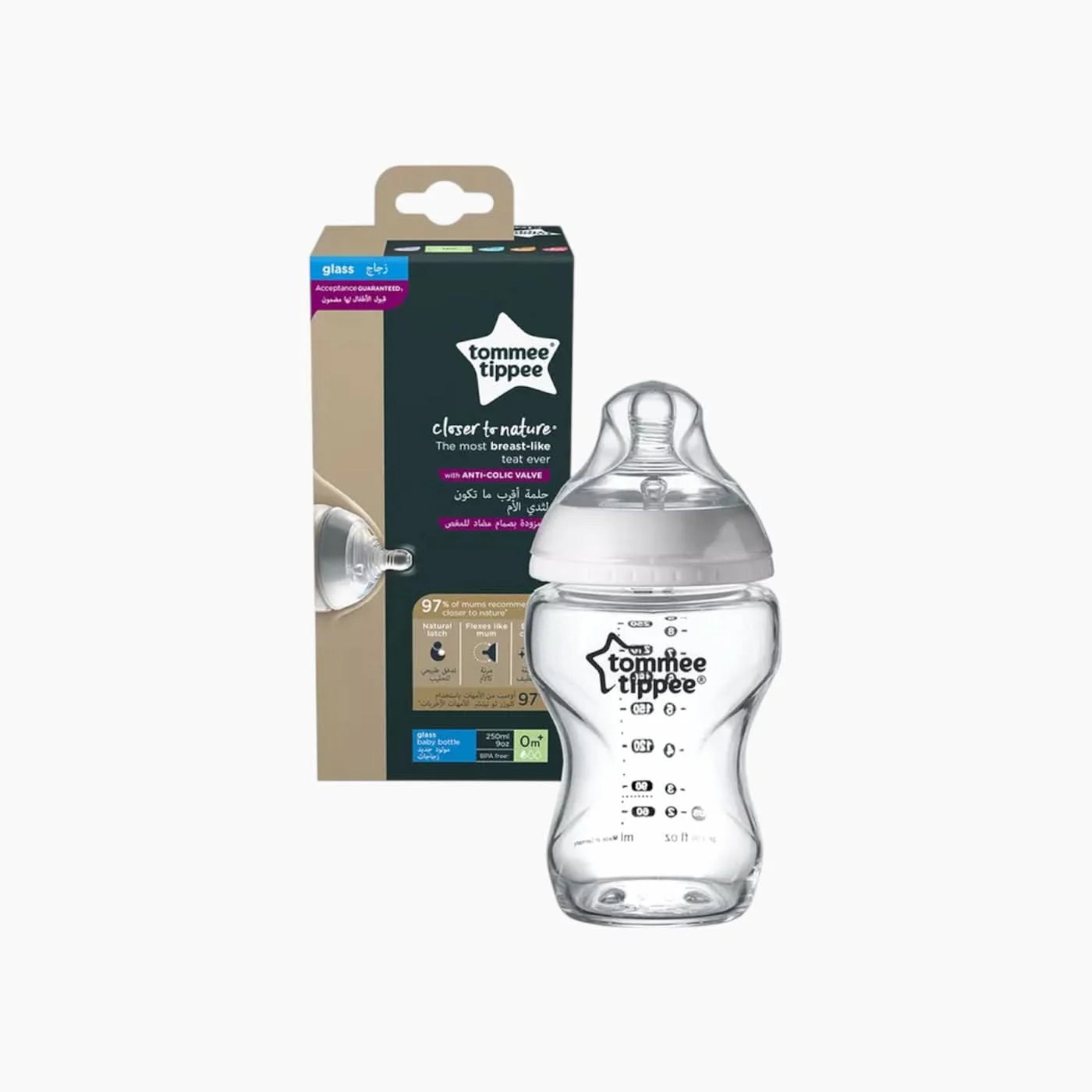 Tommee Tippee Closer to Nature Glass Bottle - Image 5