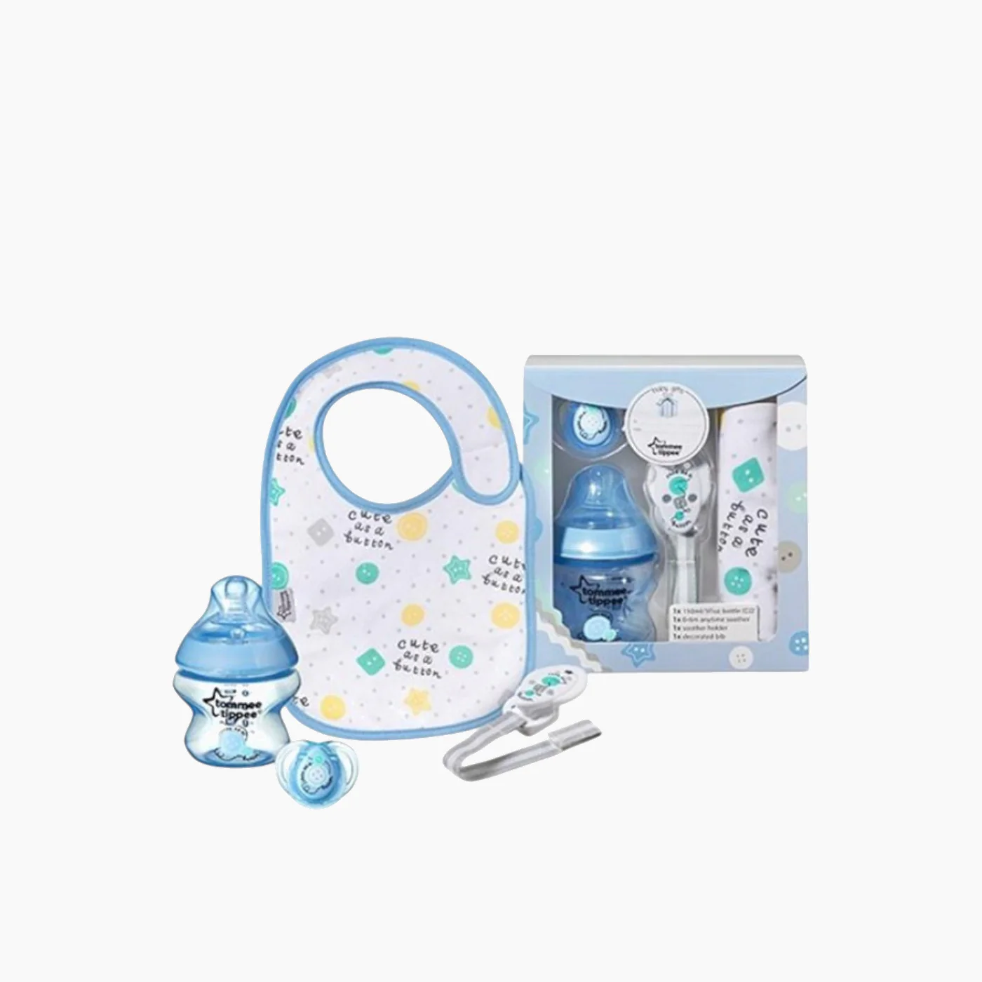 Closer to Nature Newborn Baby Starter Gift Set - Small Boy (Blue)