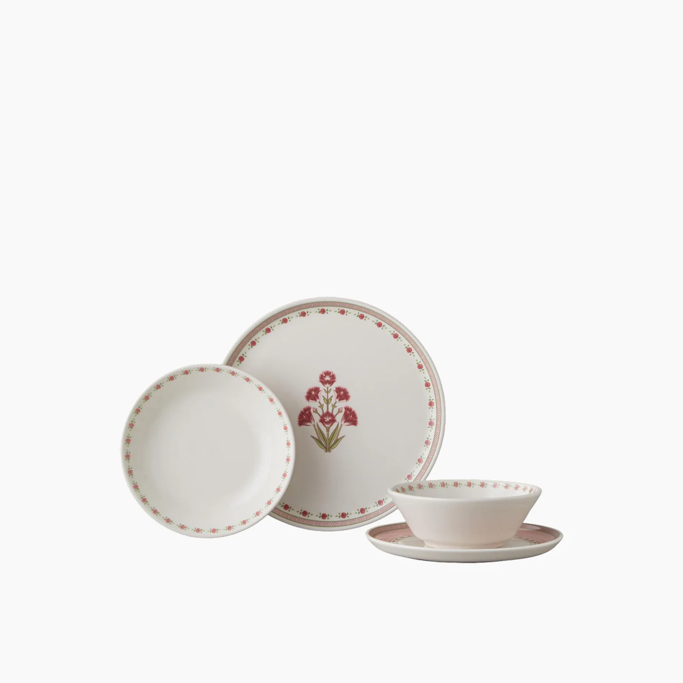 EH Living Cloves Ceramic Table Set 24 Pieces, 6 Servings Pınk - Image 2