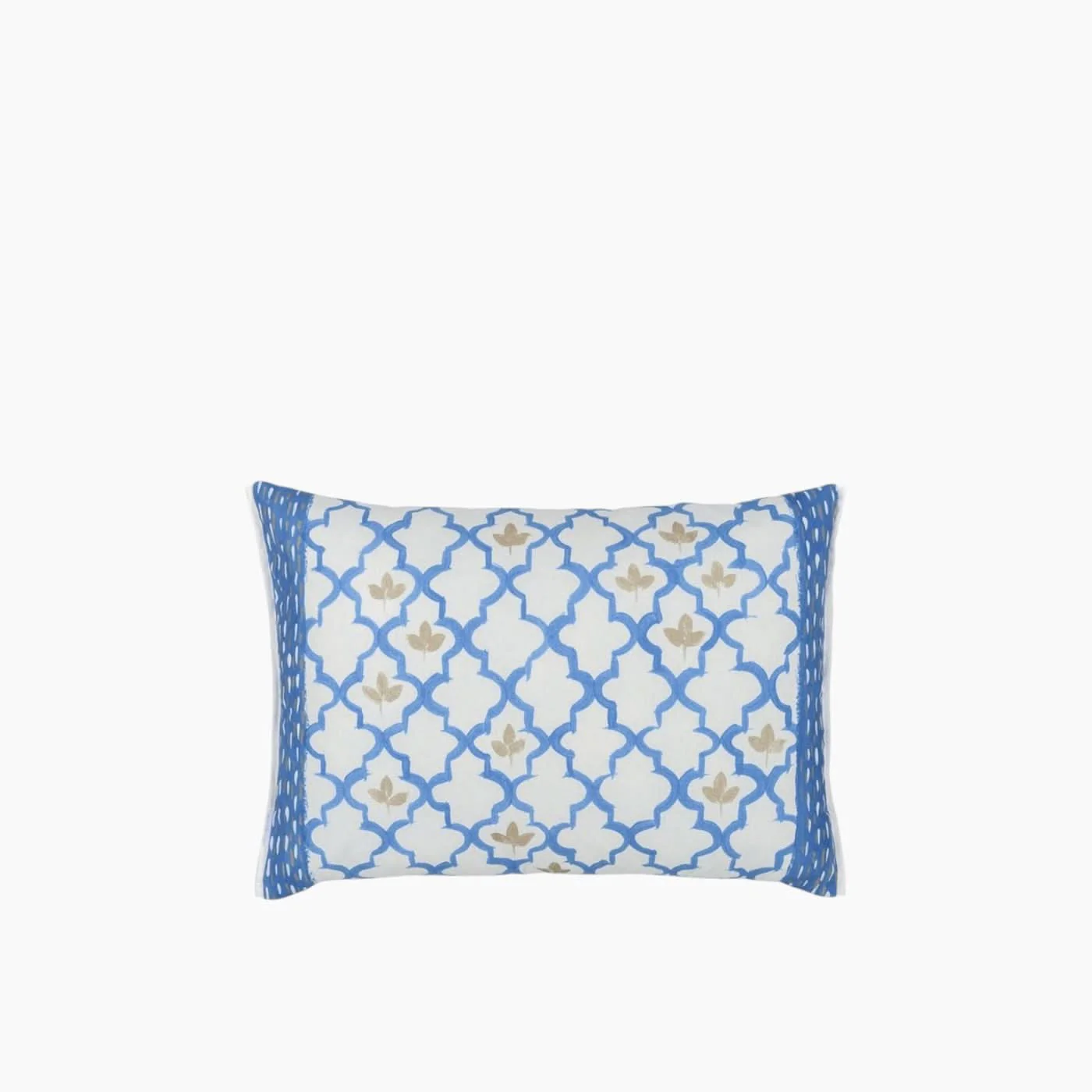 Designers Guild Cobalt Pergola Trellis Cushion - Image 2