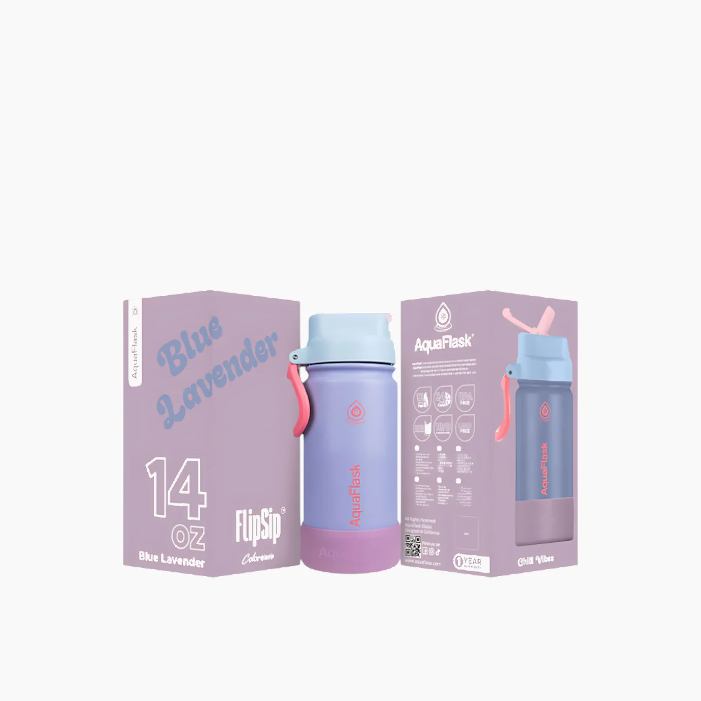 Aquaflask COLORWAVE FLIP SIP Water Bottle 14oz - Image 4