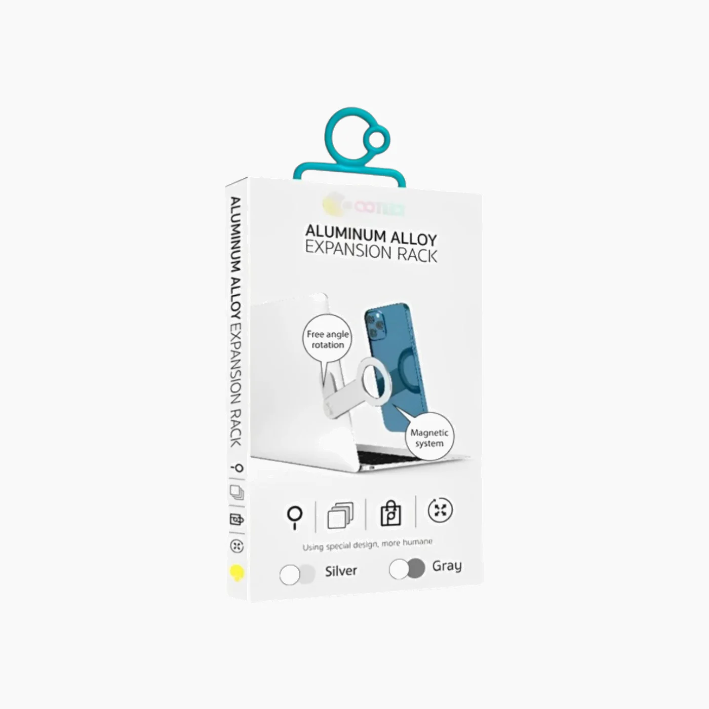 Coteci Aluminum Laptop Phone Holder - Image 3