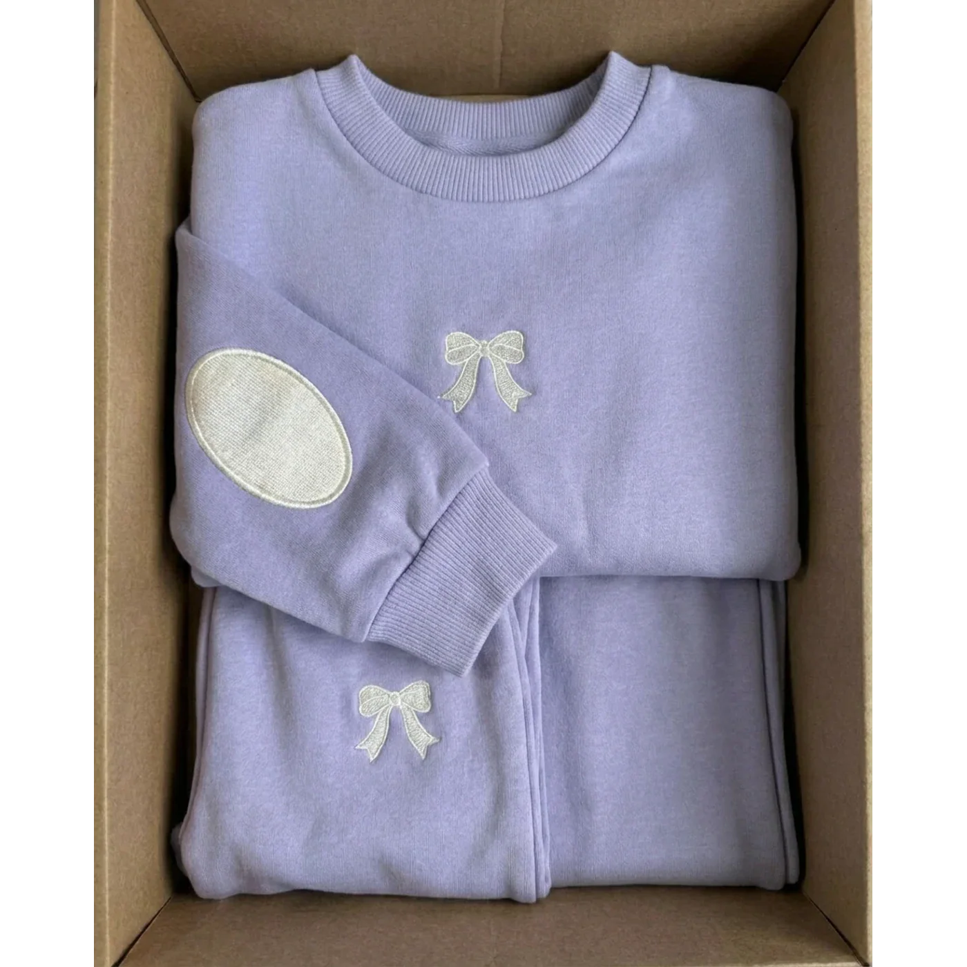 Cozy Kids Bow Set Outfit - Image 7
