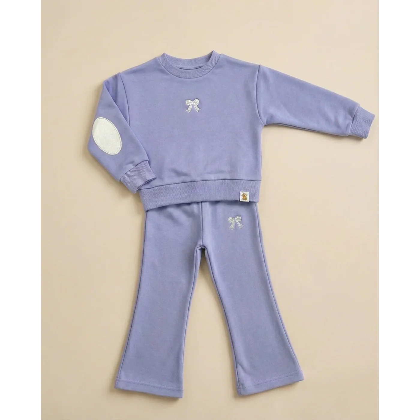 Cozy Kids Bow Set Outfit - Image 8