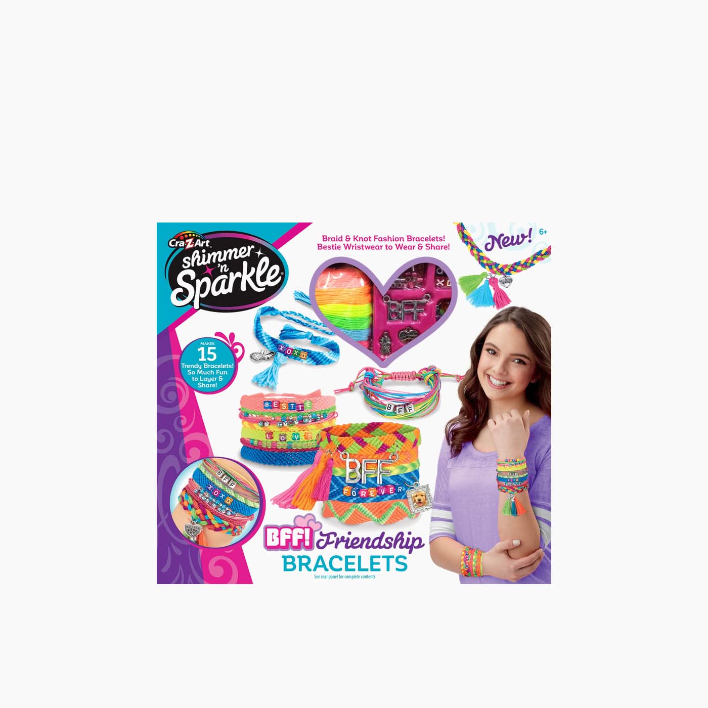 Cra-Z-Art Shimmer N' Sparkle BFF Friendship Bracelets Set - Image 2
