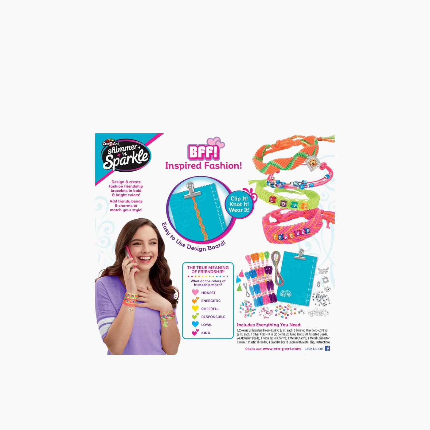 Cra-Z-Art Shimmer N' Sparkle BFF Friendship Bracelets Set - Image 3