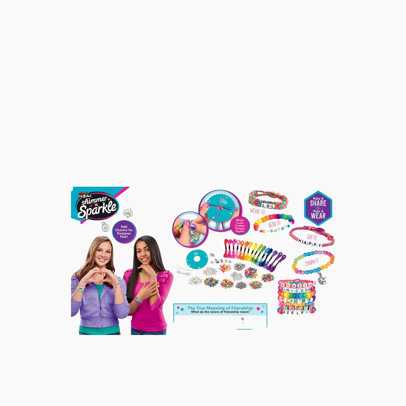 Cra-Z-Art Shimmer 'N Sparkle Deluxe Bead & Charm Bracelet Studio - Image 4