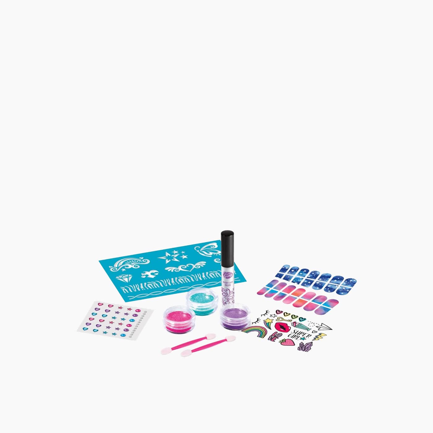 Cra-Z-Art Shimmer 'N Sparkle Glitter Tattoos and Nails Kit