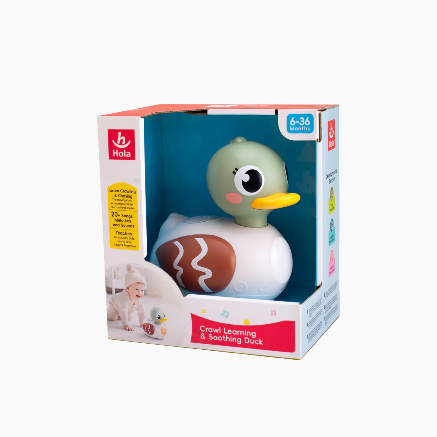 Hola Crawl Learning & Soothing Duck Baby Activity Toy - Image 3