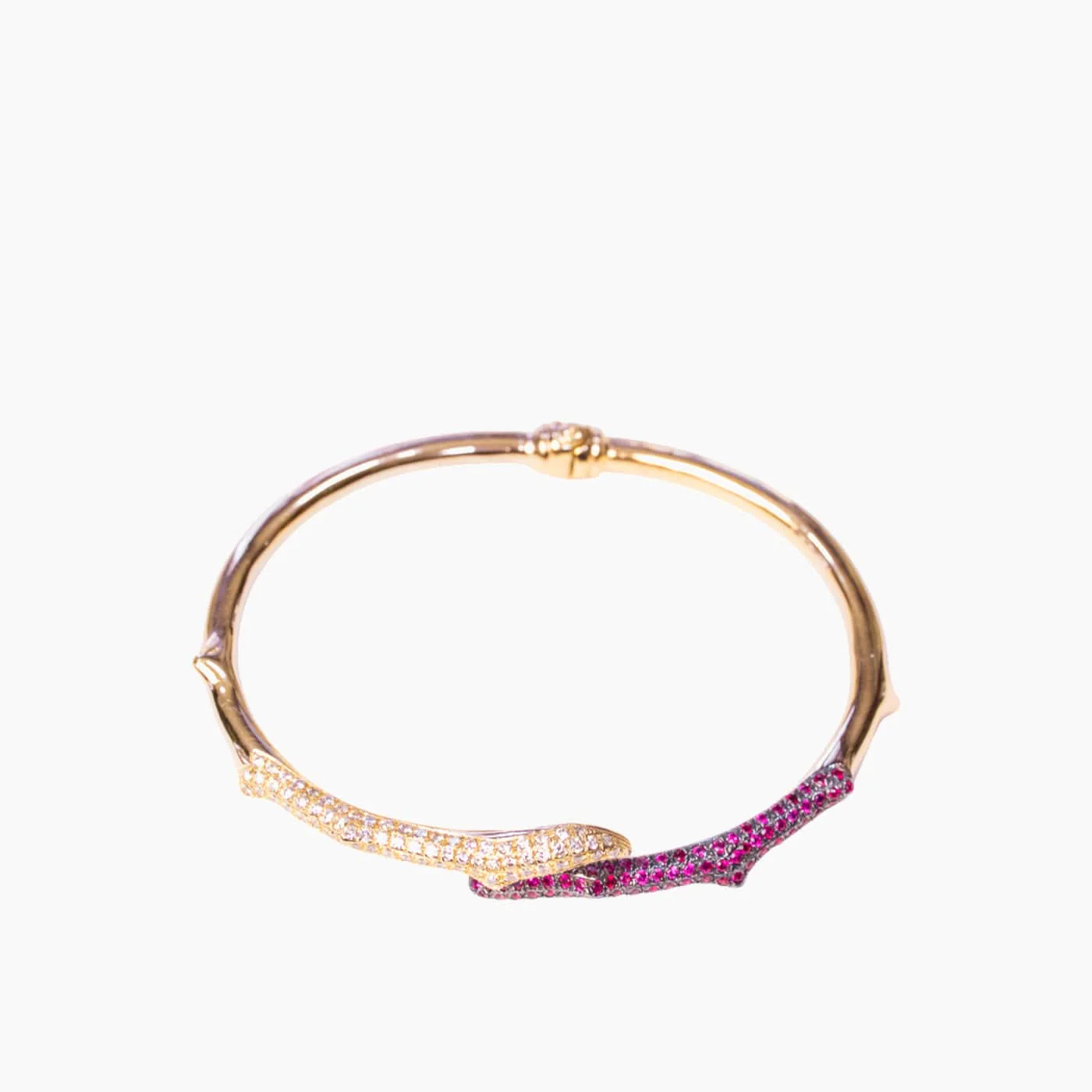 Nadine Shami Crimson Radiance Bangle Bracelet - Image 2