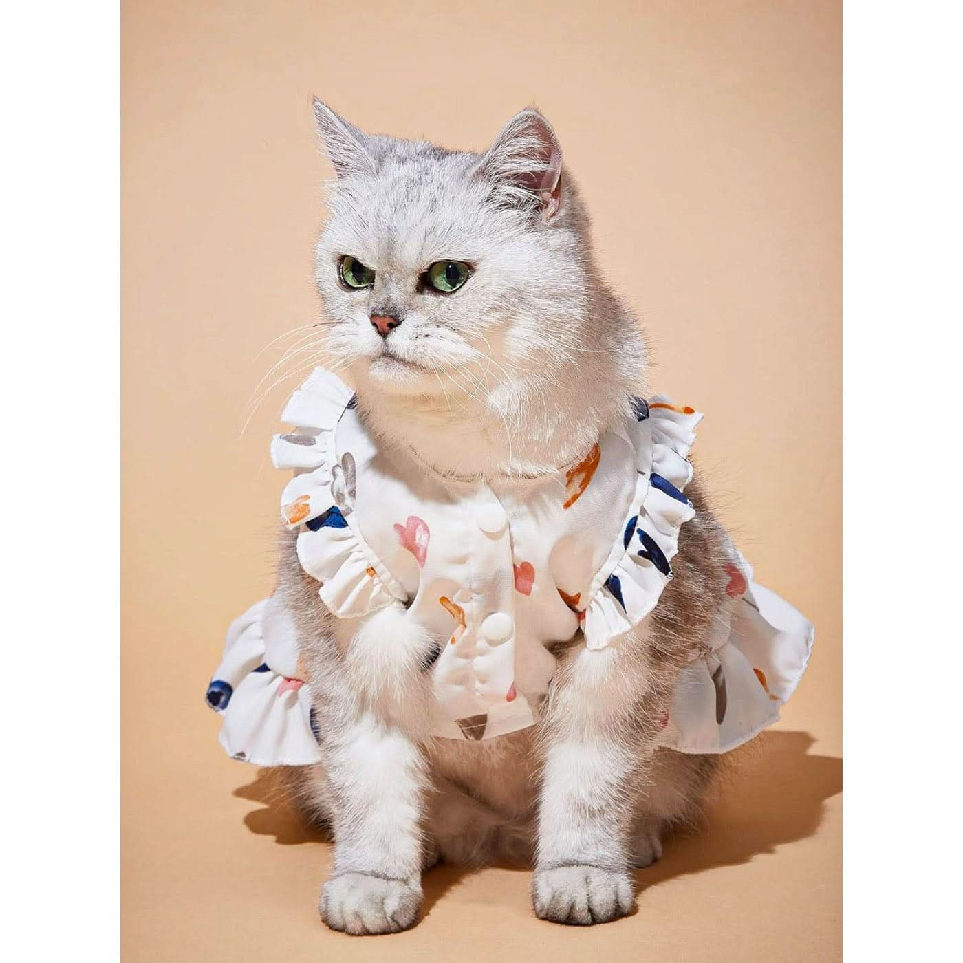 Pet Village Cute Heart Print Cat Vest - Image 4