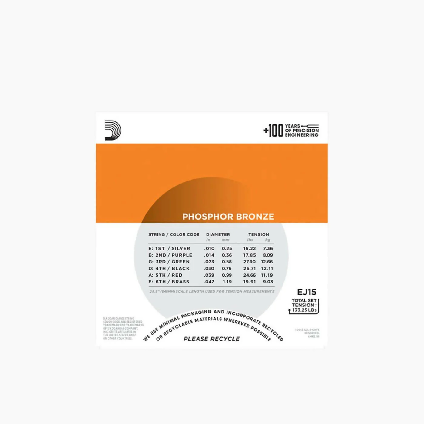 D'Addario EJ15 Extra Light Acoustic Guitar Strings - Image 3