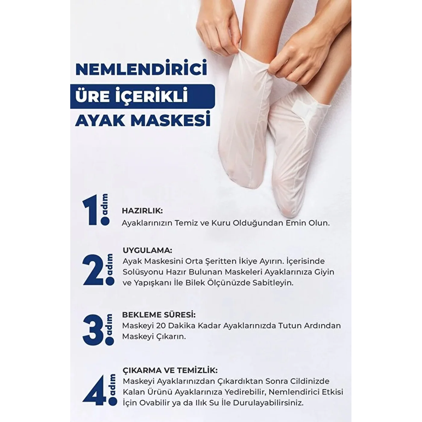 Dermokil 10% Urea Heel Crack Care & Moisturizing Foot Mask - Image 3