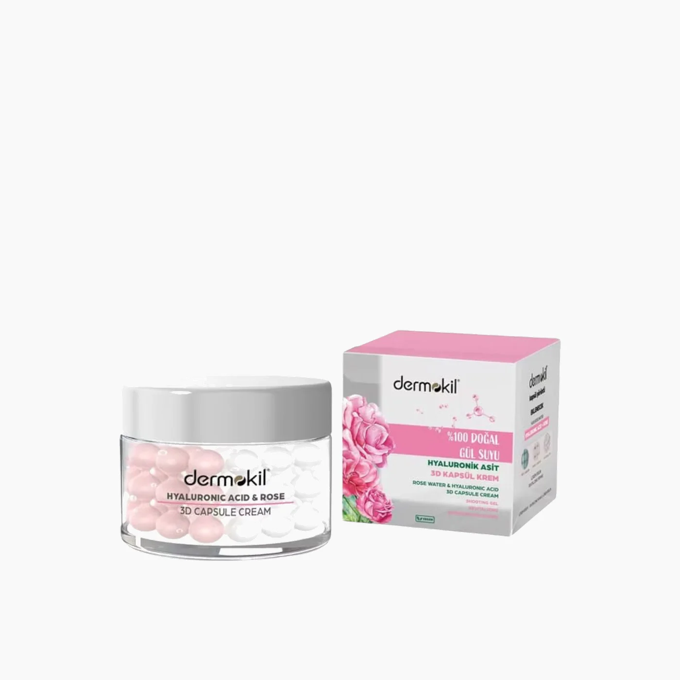 Dermokil Hyaluronic Acid & Rose 3D Capsule Cream - Image 2