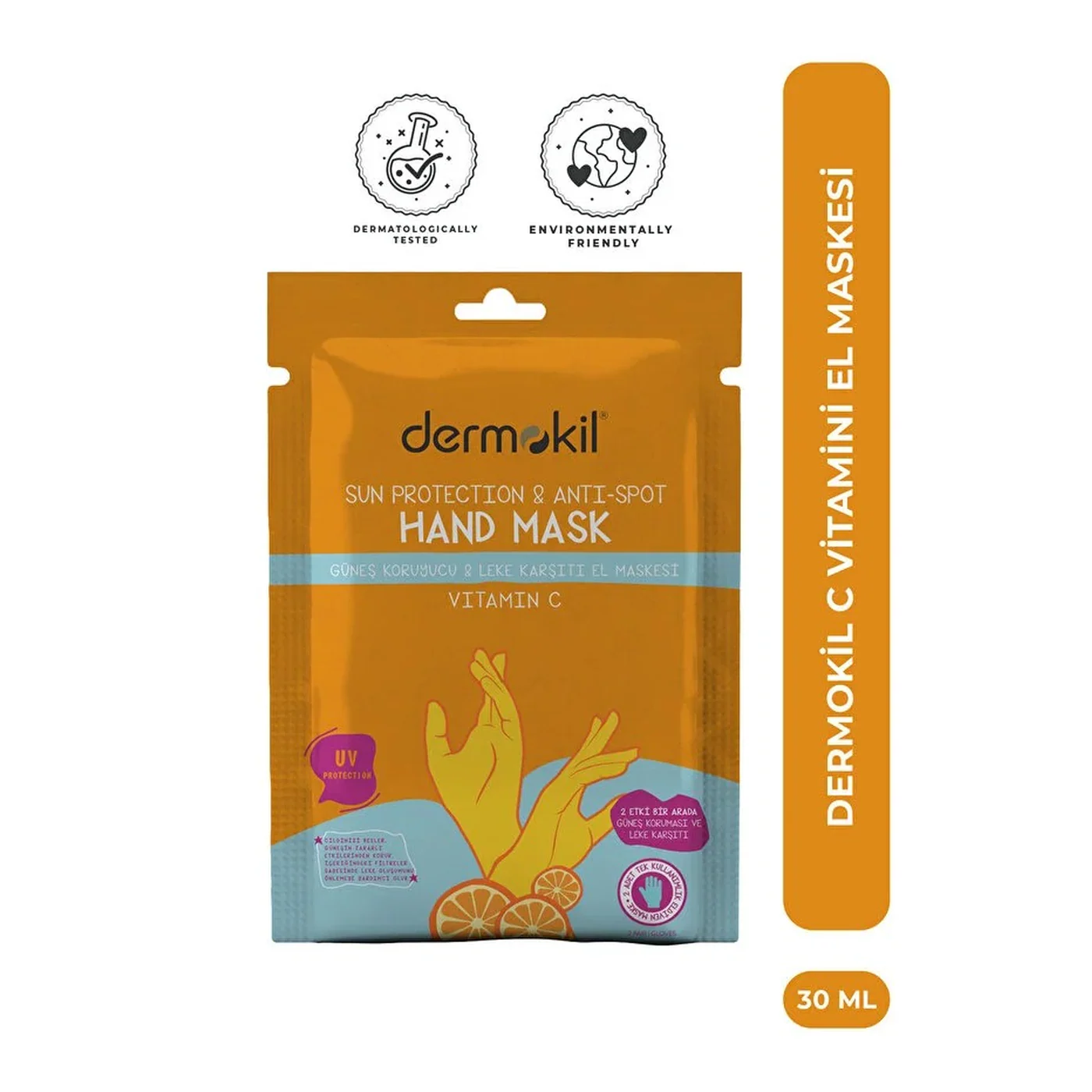 Dermokil Vitamin C Anti-Spot & Sun Protection Hand Mask - Image 5