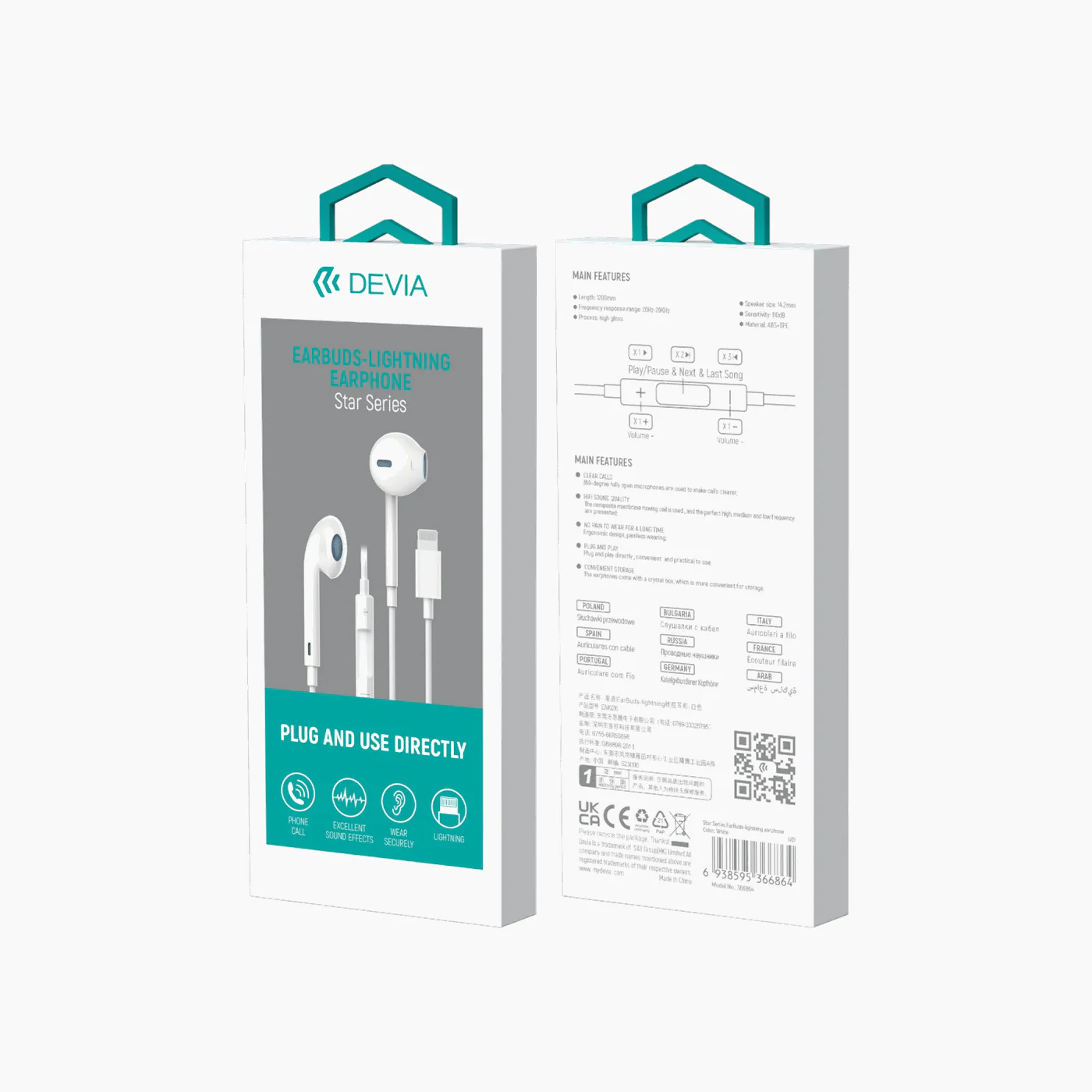 Devia Star Series Lightning Earphones - Image 3