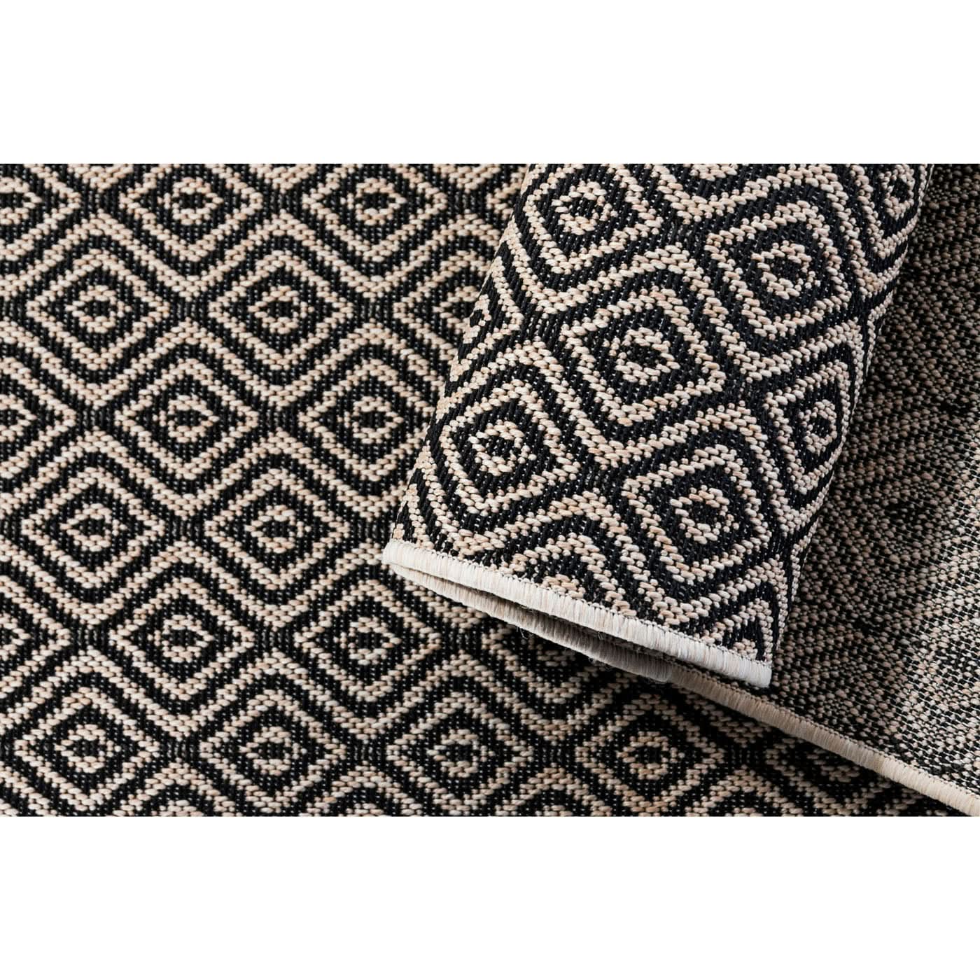Spazio Home Diamond Grid Monochrome Rug - Image 6