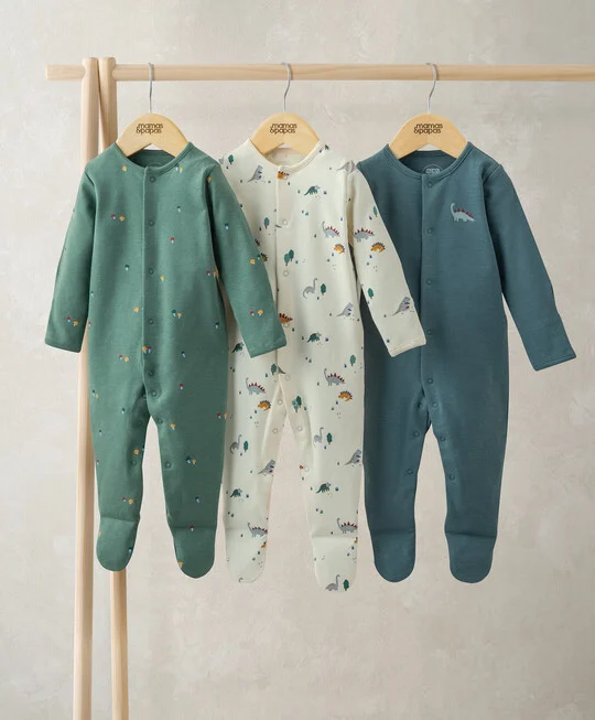 Dinosaurs Sleepsuits (Pack of 3) - Image 2