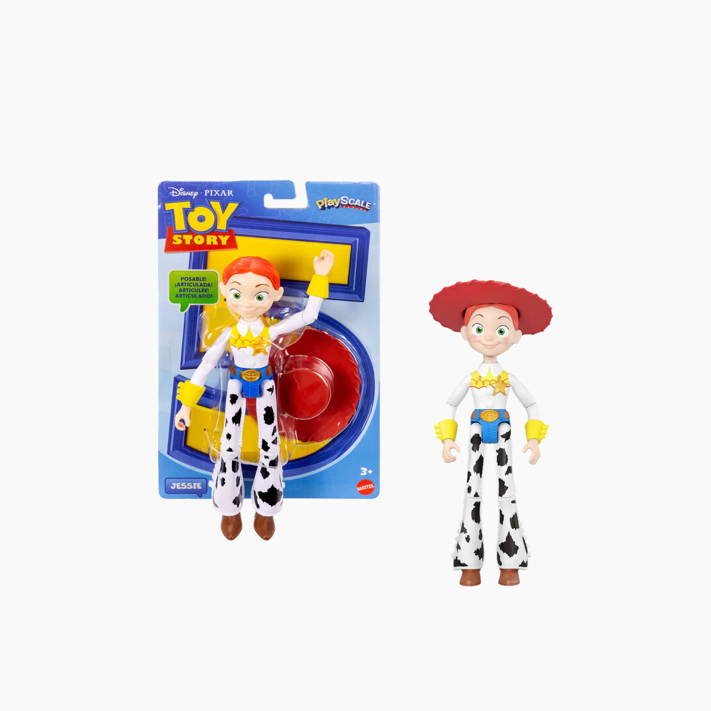 Mattel  Disney Pixar Toy Story Jessie Action Figure with Badge - Image 4