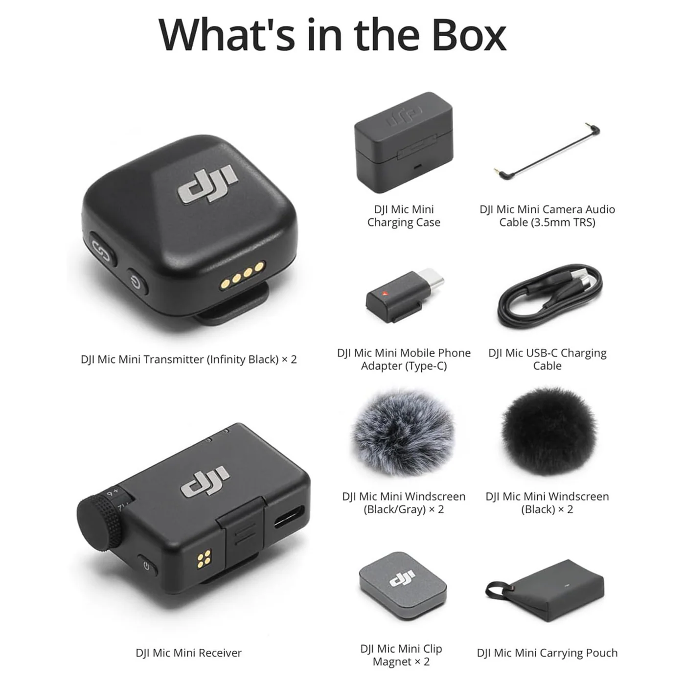 DJI Mic Mini (2 TX + 1 RX + Charging Case) – Wireless Lavalier Microphone. - Image 2