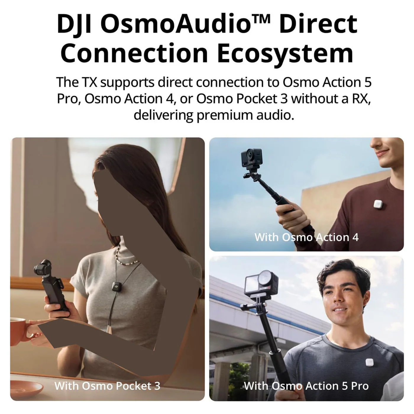DJI Mic Mini (2 TX + 1 RX + Charging Case) – Wireless Lavalier Microphone. - Image 4
