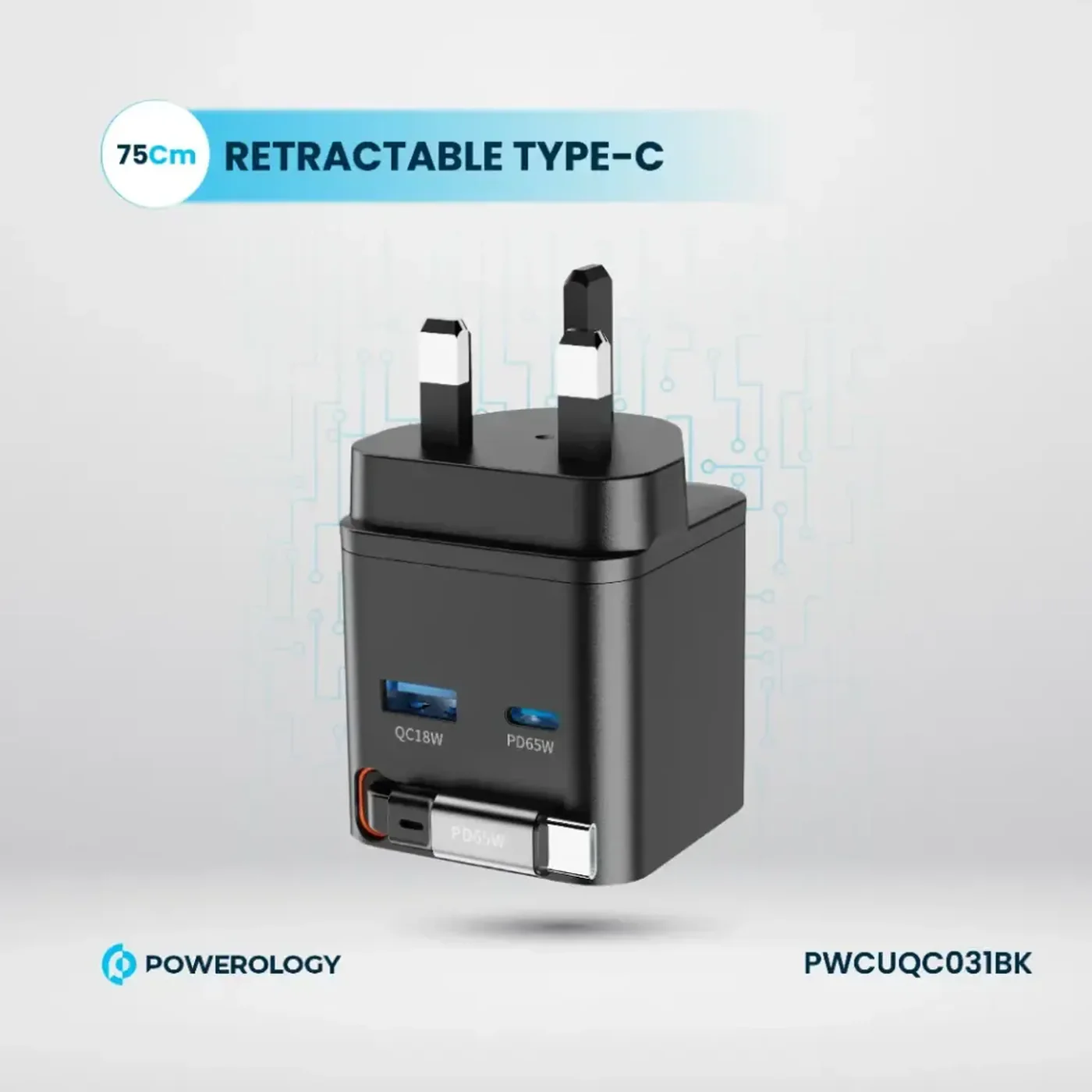 Powerology Retractable GaN Charger - Image 20