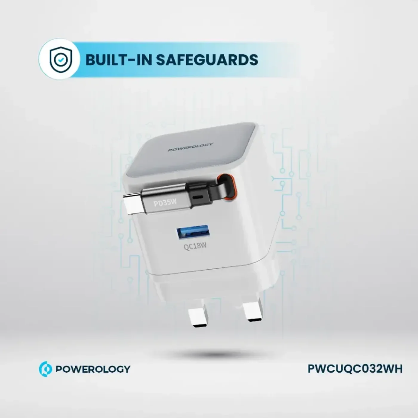 Powerology Retractable GaN Charger - Image 7
