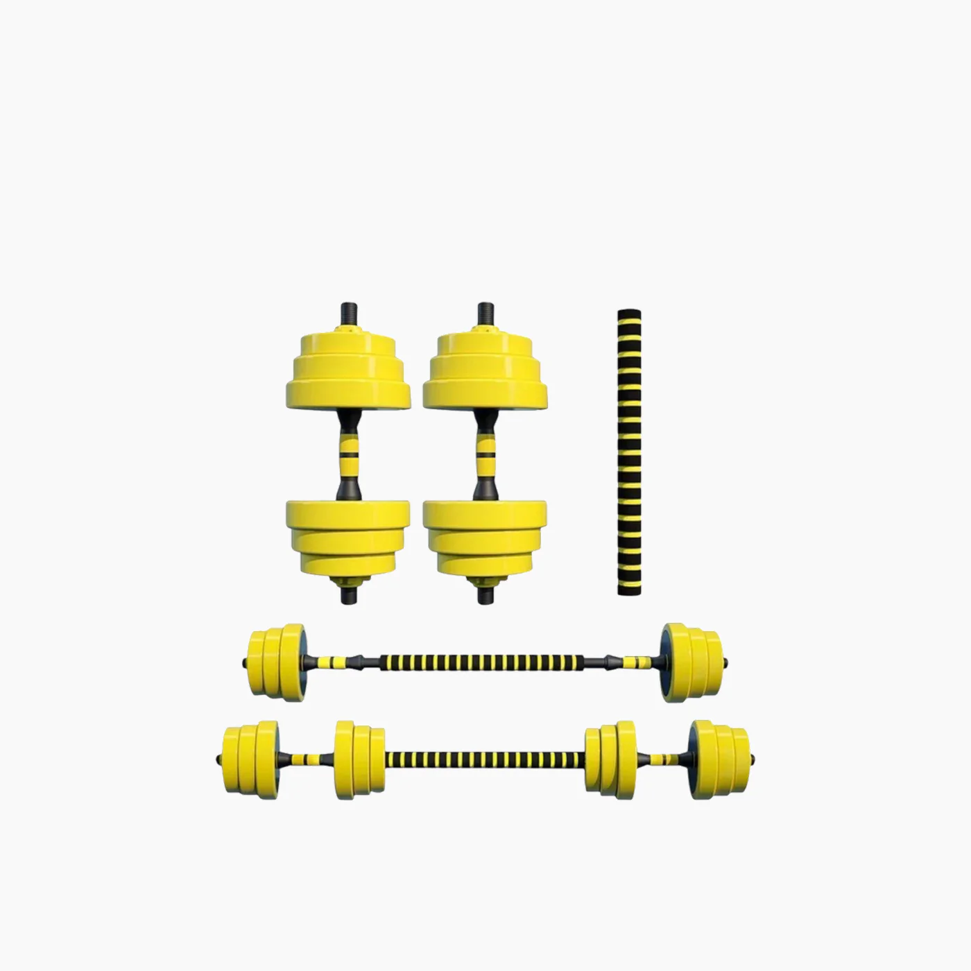DUMBBELLS SET YELLOW - Image 2