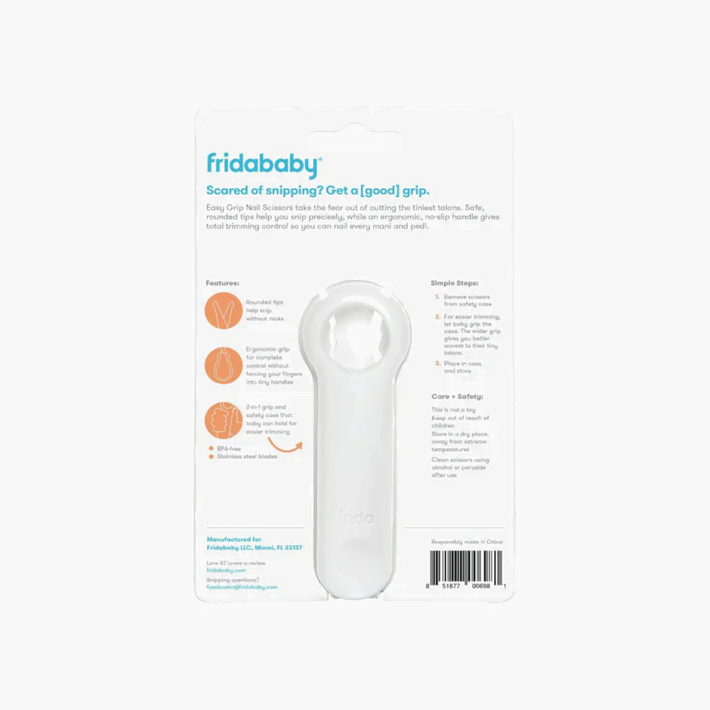 Frida Baby Easy Grip Nail Scissors - Image 7
