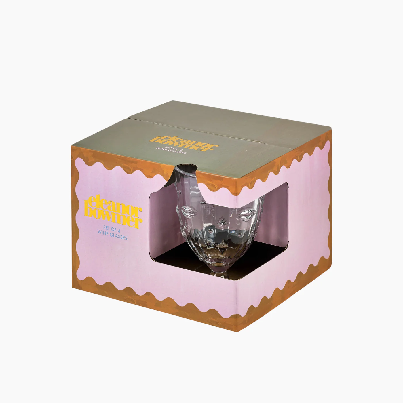 Eleanor Bowmer Electric Coast Lips & Stars Wine Glasses - Image 2